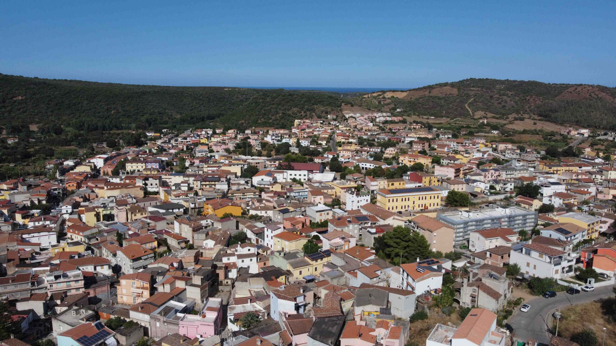 Luftbild von Bari Sardo