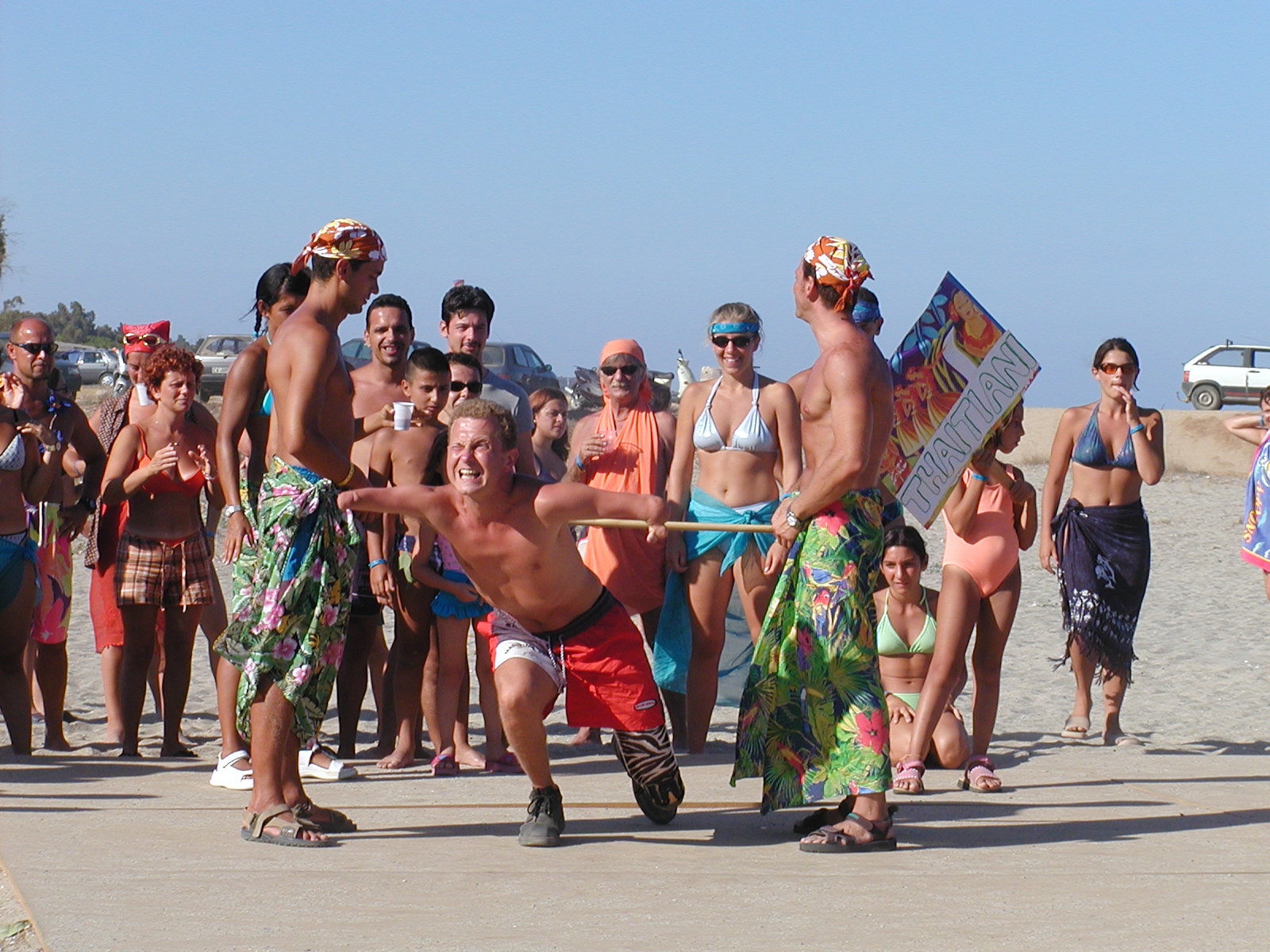 Bild Limbo Tanz Strand