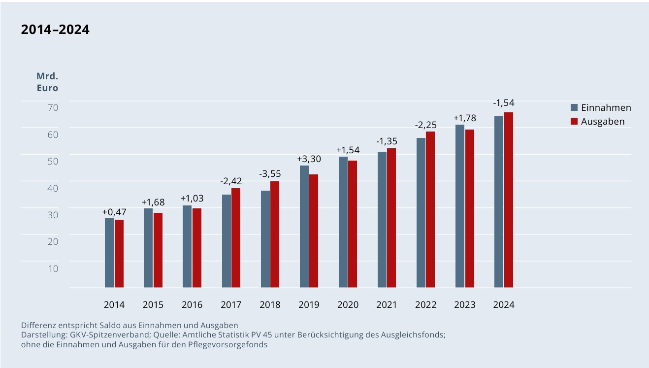 Bild Grafik Ausgaben Pflege