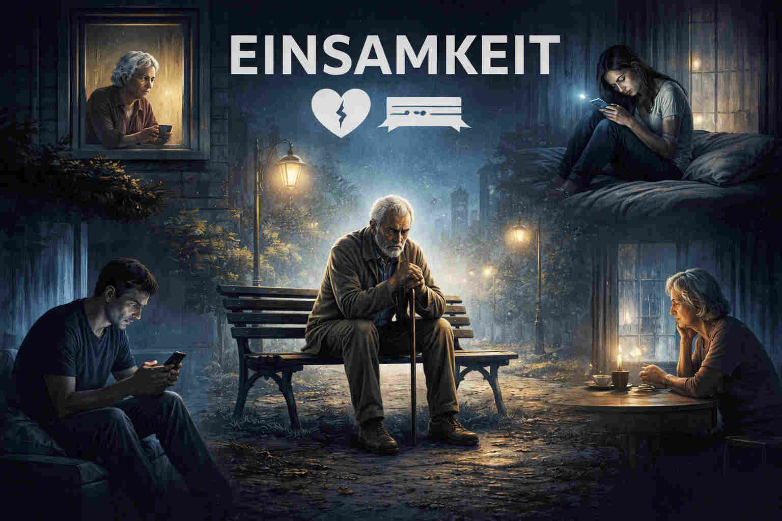 Bild Einsamkeit von Menschen