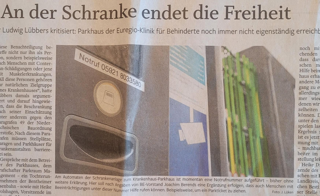 Bild An der Schranke endet die Freiheit