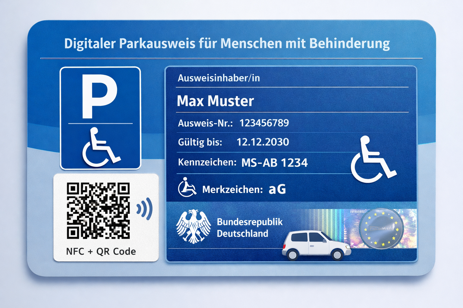 Bild Digitaler Parkausweis ChatGPT