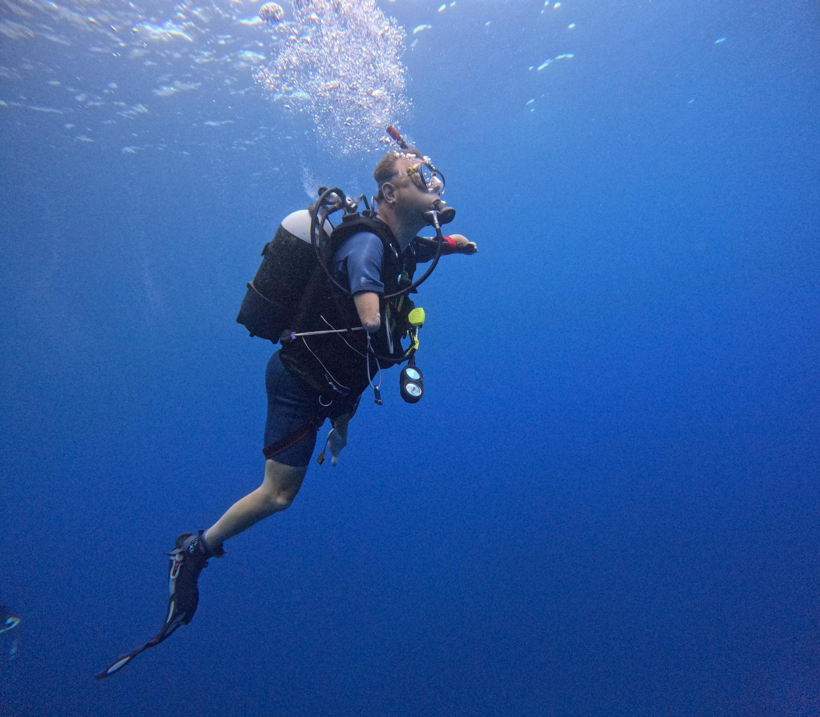 Foto von Ludwig beim Tauchen